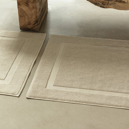 Badmat 100x60 cm katoen beige