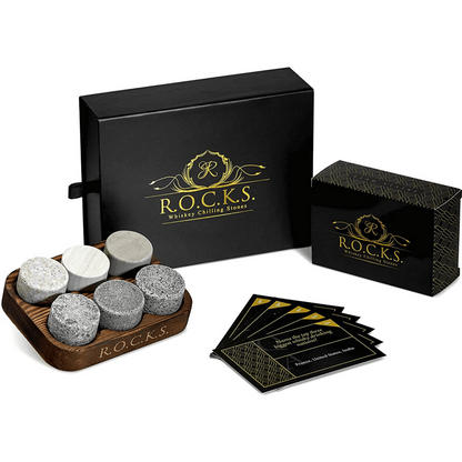 Whisky quiz giftset met whisky stenen