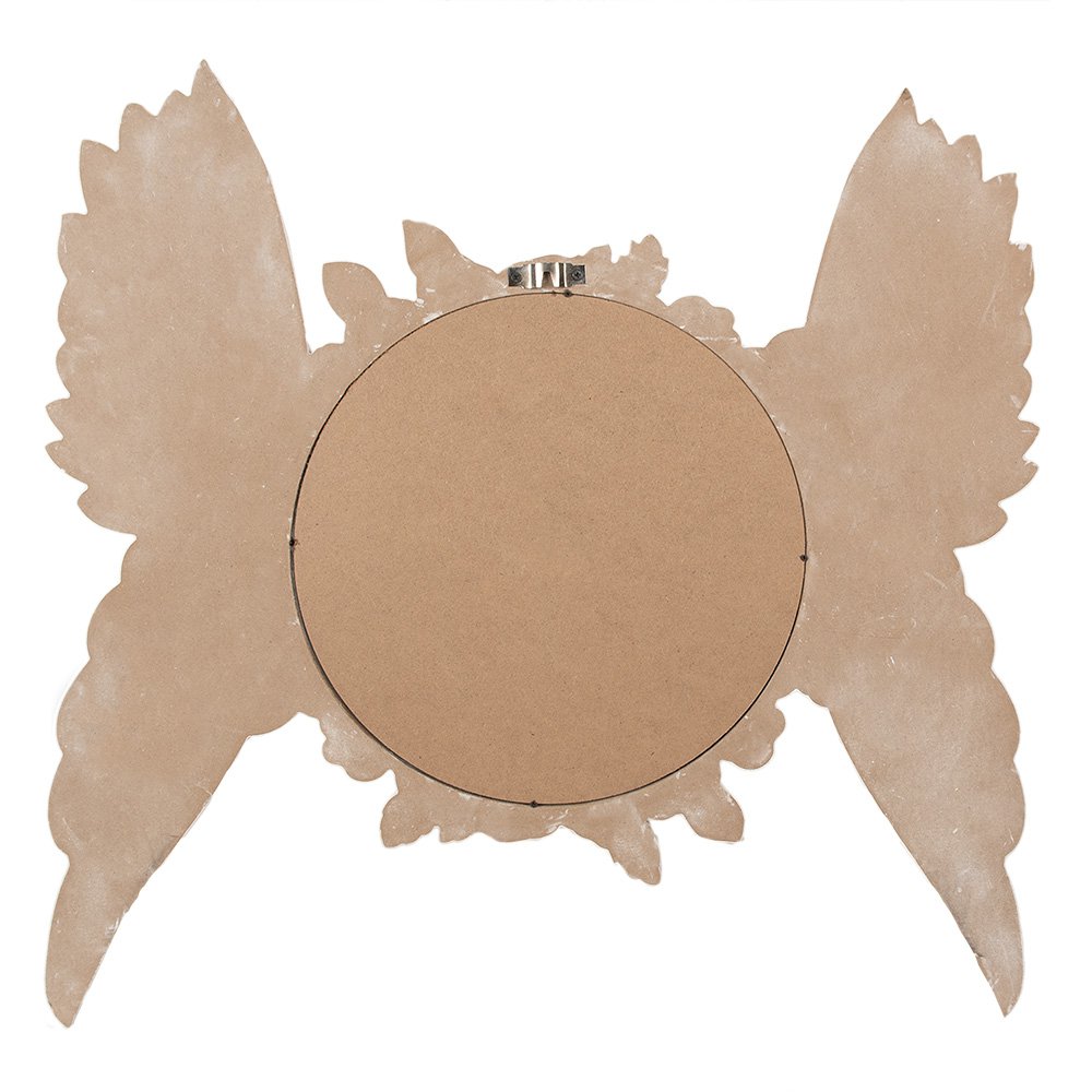 Wandspiegel 62x5x60 cm beige hout MDF