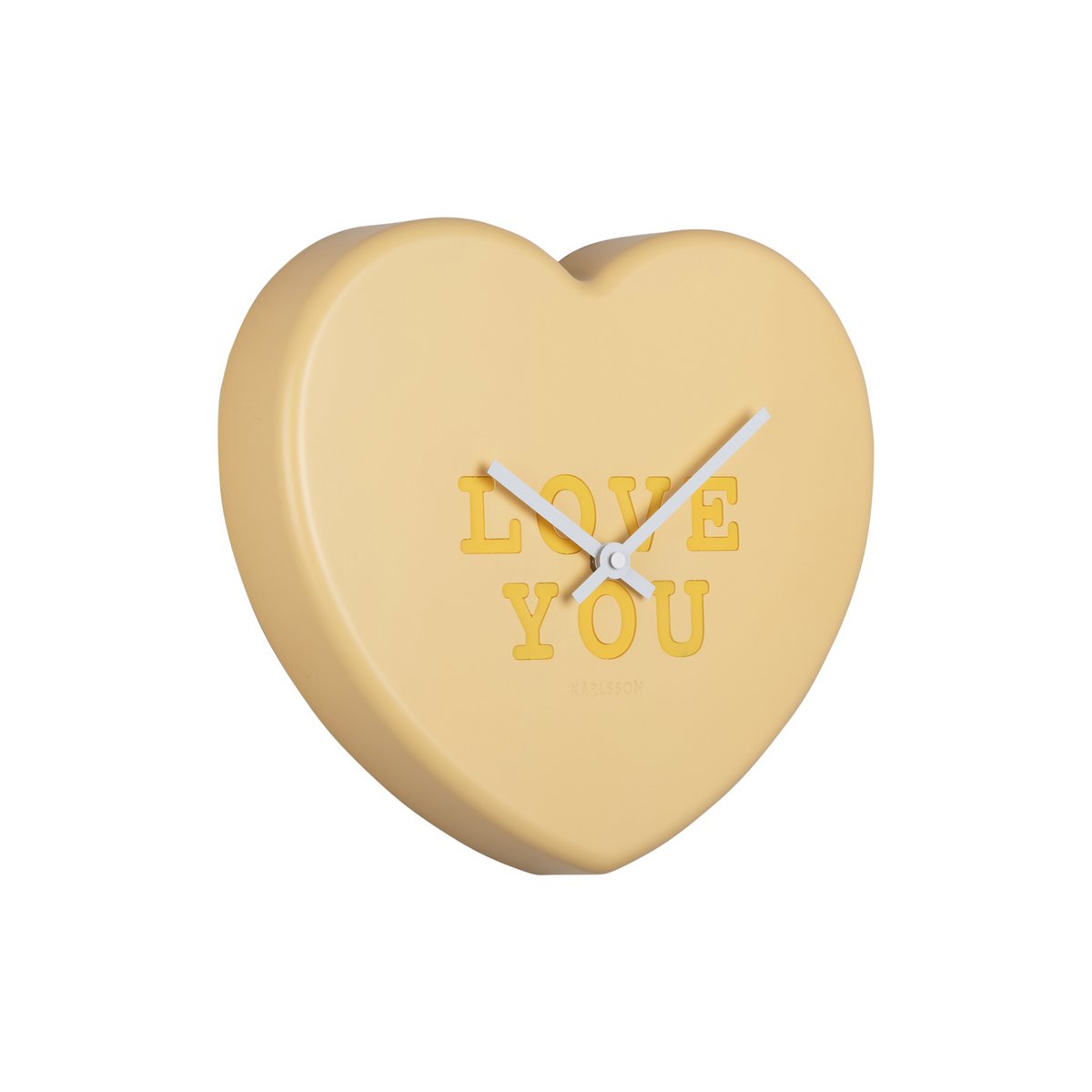 Wandklok hart snoep polystyreen pastel