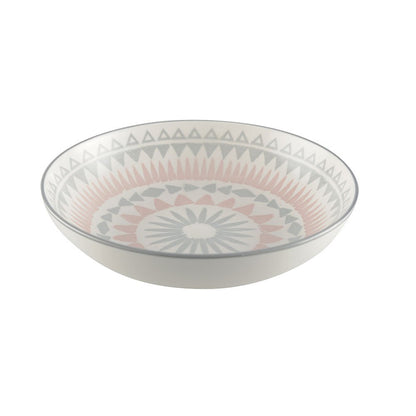 Bord roze keramiek 20.3x11.2x5 cm