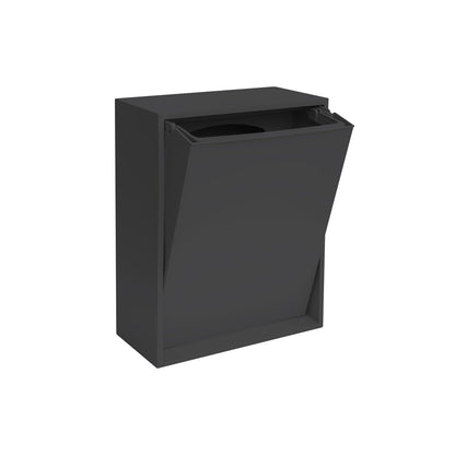 Recyclingbox gerecycled plastic zwart