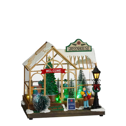 Kerstdorp kweekkas 21x14x19.5 cm