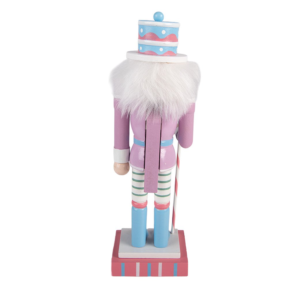 Notenkraker beeld 38 cm roze hout