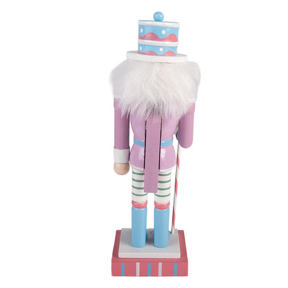 Notenkraker beeld 38 cm roze hout
