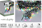 Micro clusterverlichting 200 LED soft multicolor 4m batterij