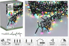 Microcluster kerstverlichting 8 meter 400 led soft multi colour