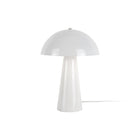 Tafellamp 30 cm melkwit glas ijzer