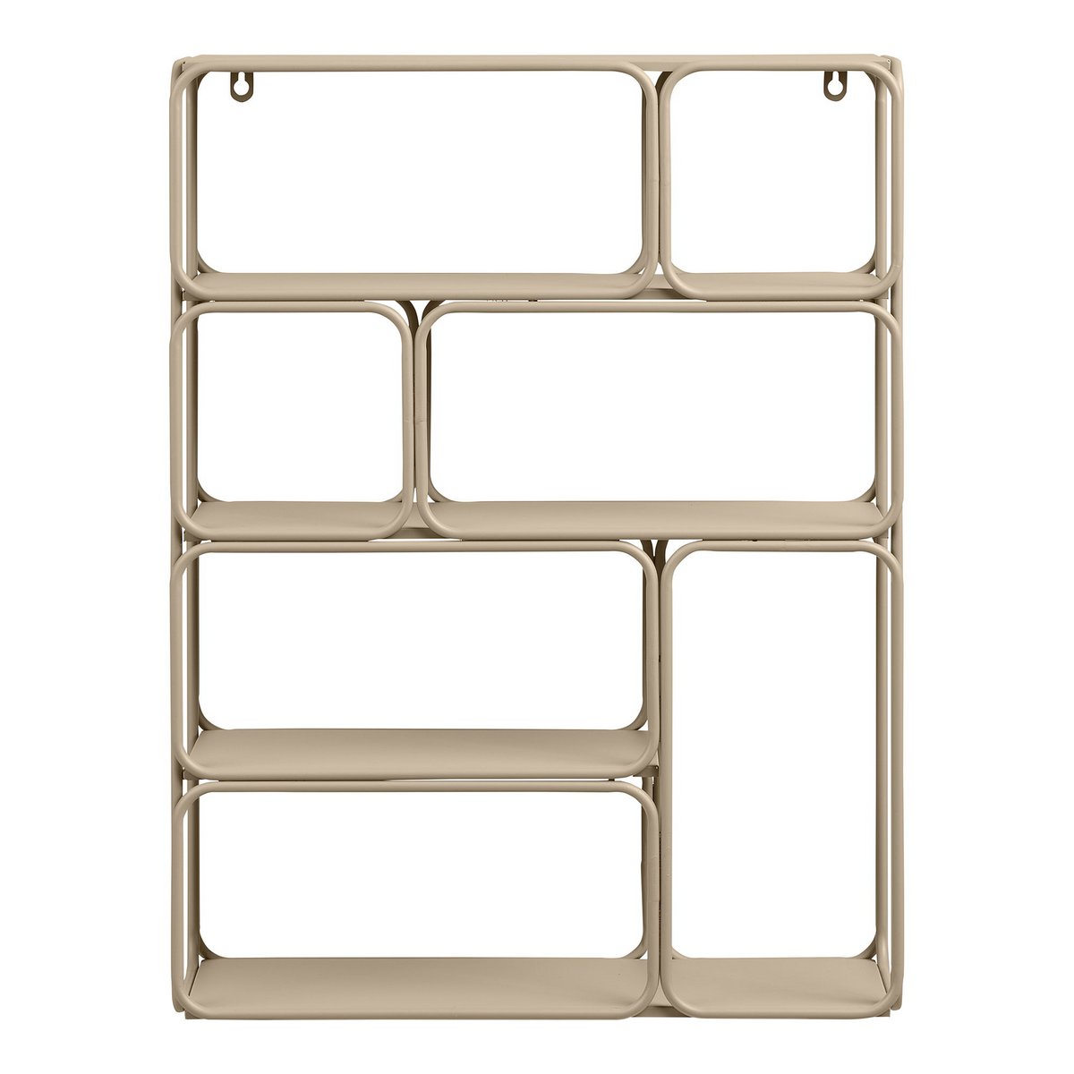 Lanciano Wandplank, metaal, beige, 48x18x64 cm