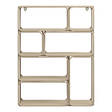 Lanciano Wall Shelf, metal, beige, 48x18x64 cm