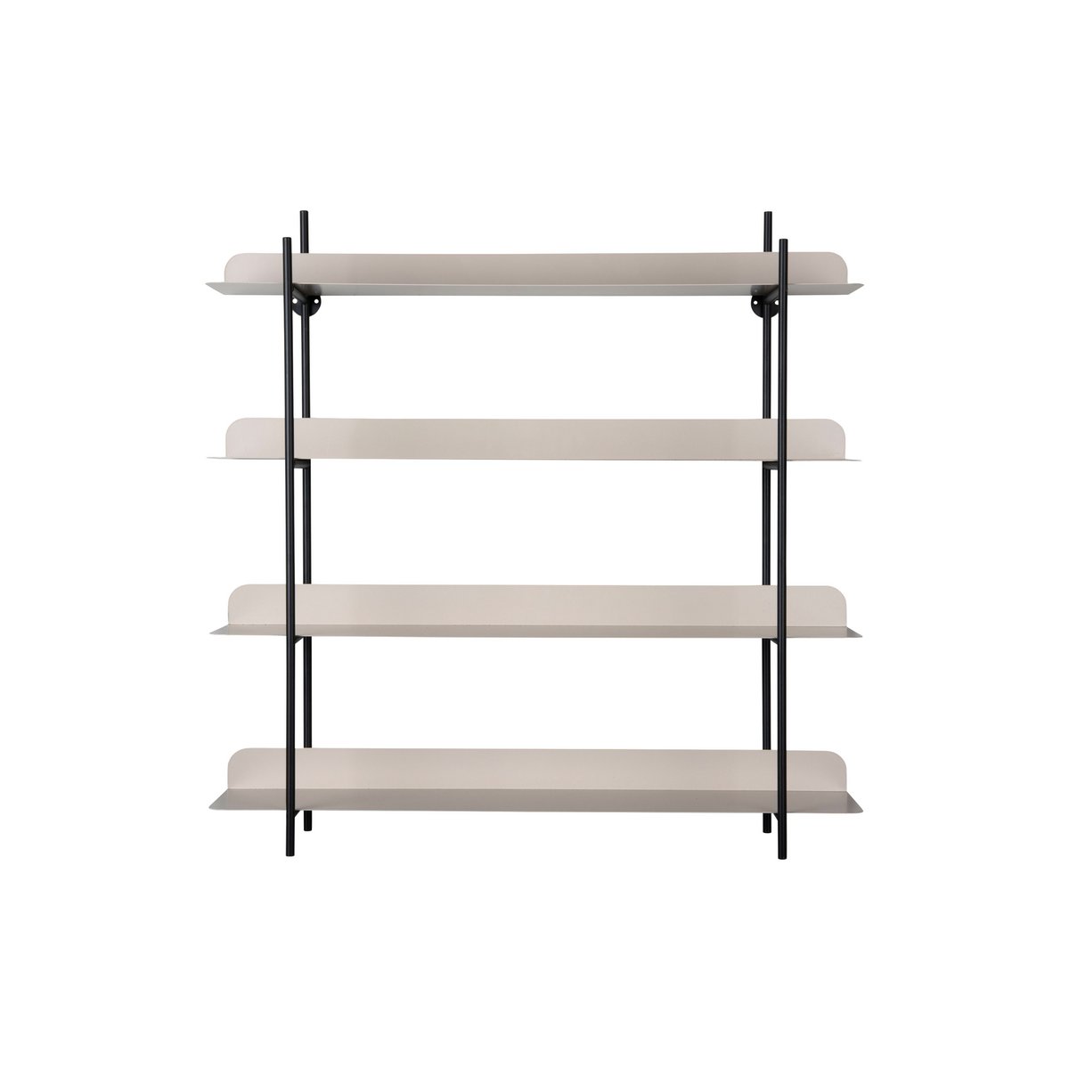 Wandrek 60x60 cm ijzer zwart