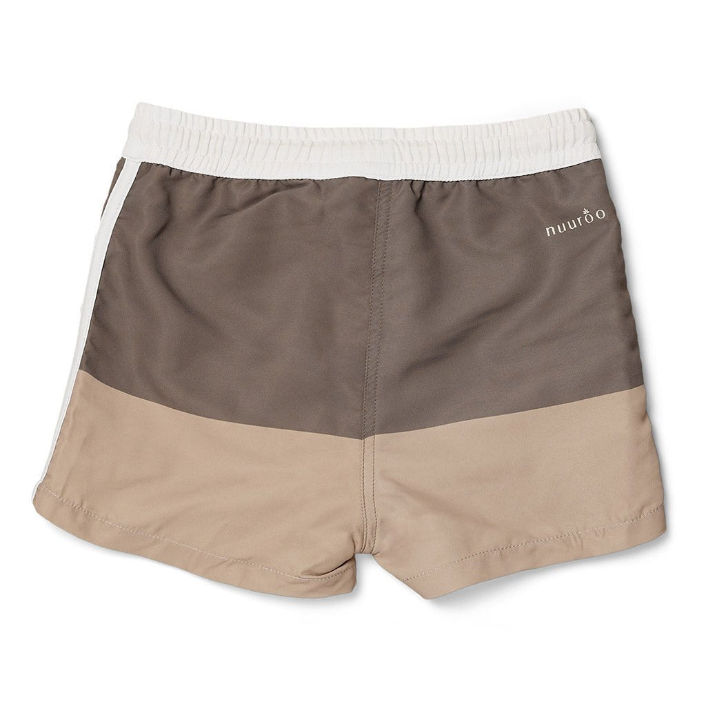 Zwemshorts kind groen bruin UV 50+