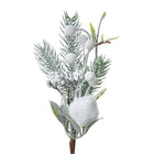 Decoratietak 26 cm wit groen kunststof