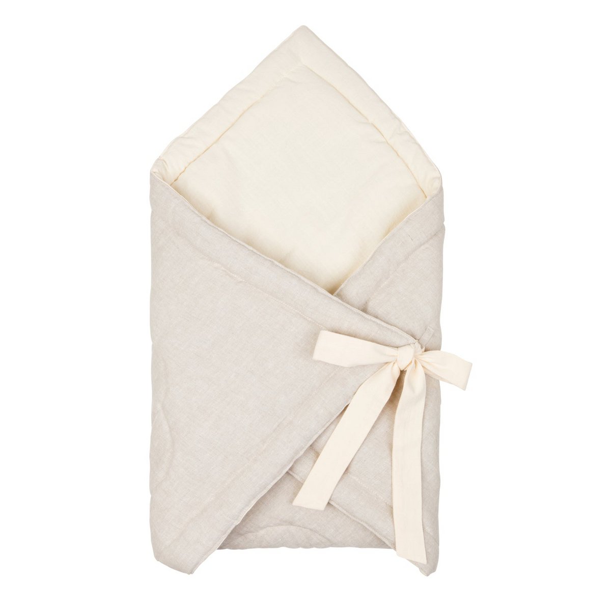 Babyhoorn linnen 75x75 cm zand