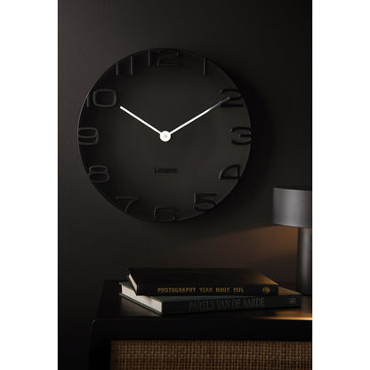 Wandklok Karlsson 50 cm zwart chroom