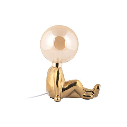 Tafellamp keramiek goud 12x17x23 cm