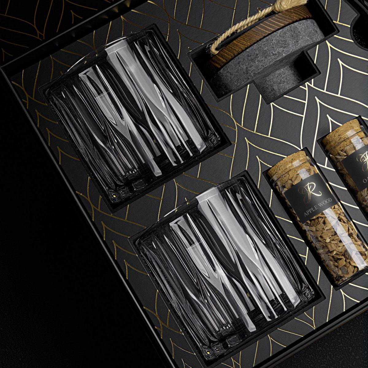 Whiskey cocktail smoker kit met houtsnippers