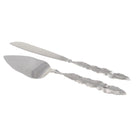 Taartschop en taartmes zilver metaal