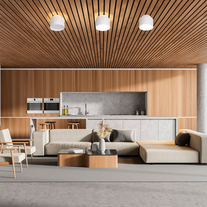 LED spot 11,5 cm wit kunststof