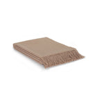 Slaapdeken schapenwol 140 cm beige