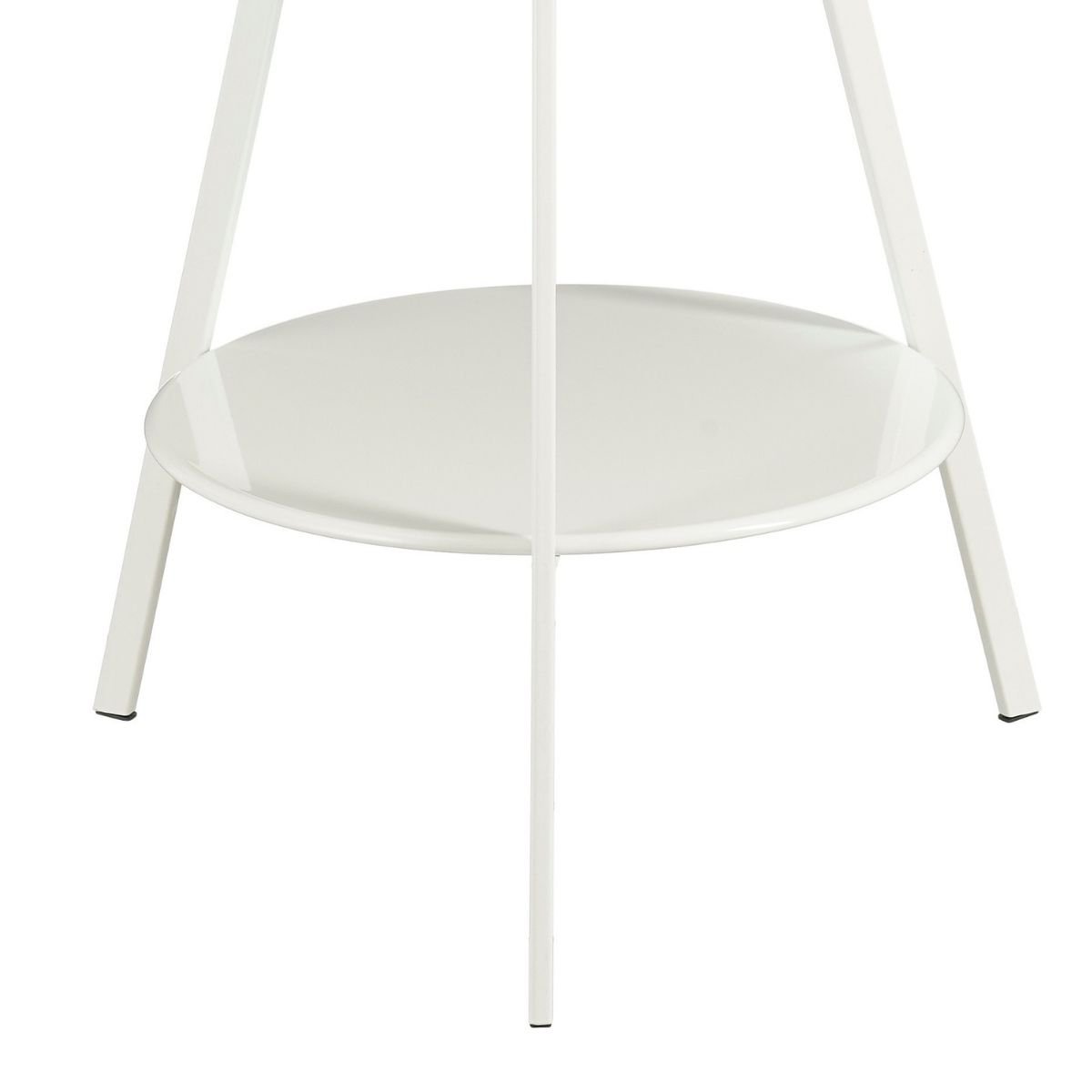 Bijzettafel Seatle Ø46x58 cm metaal wit