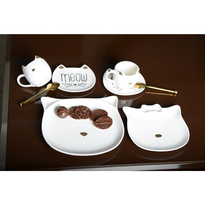Golden coati dessert plate