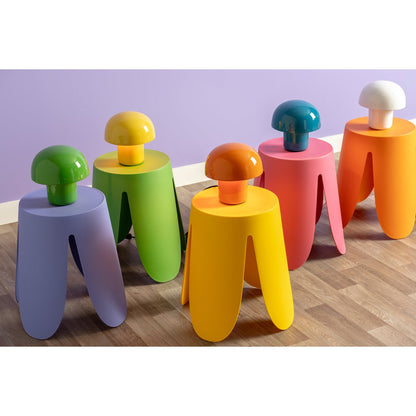 Tafellamp paddenstoel 20x20x20 cm wit