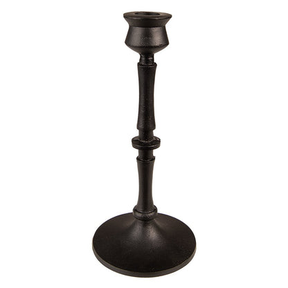 Kandelaar 23 cm zwart aluminium