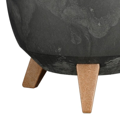 Plantenbak Doppio Ø29 cm zwart