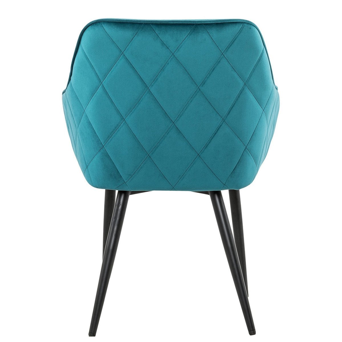 Dining chair turquoise velvet