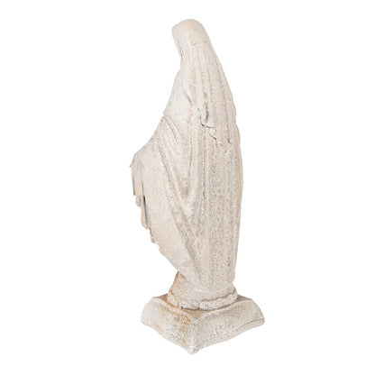 Decoratiebeeld Maria 17x12x41 cm keramisch beige