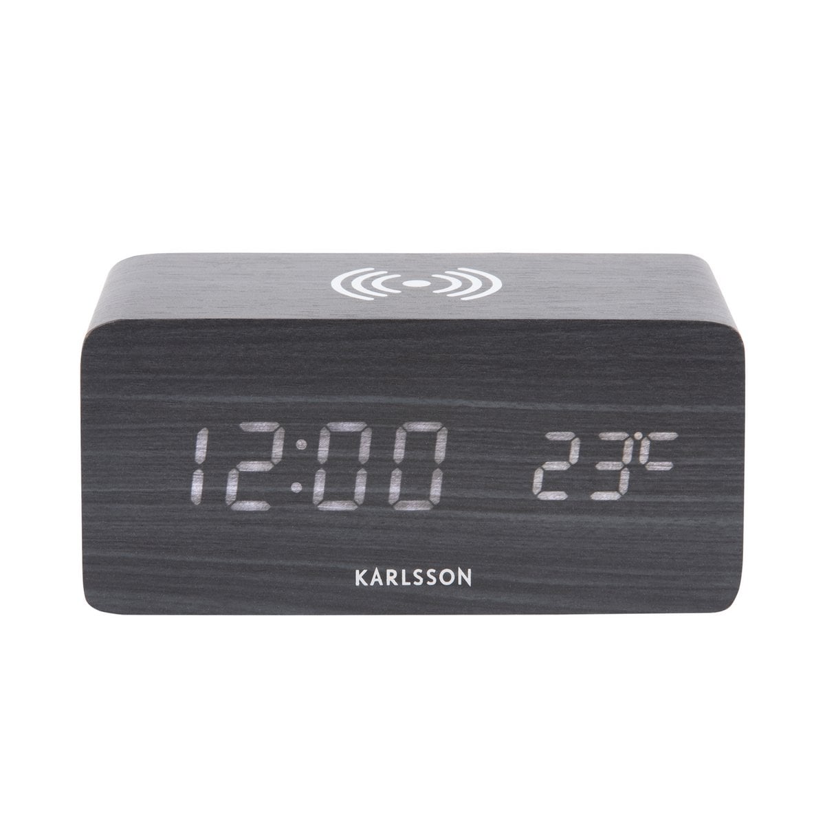Alarm Clock Block w. Phone Charger-LED
