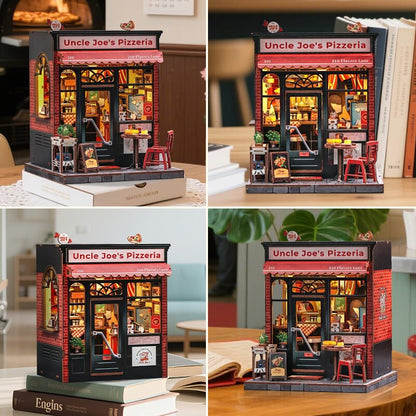 Cutebee, 3D DIY House, Uncle Joe's Pizzeria, CWGC210,15.5x16x19.5cm