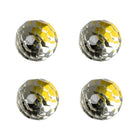 Deurknoppen set 4 stuks Ø 4 cm glas