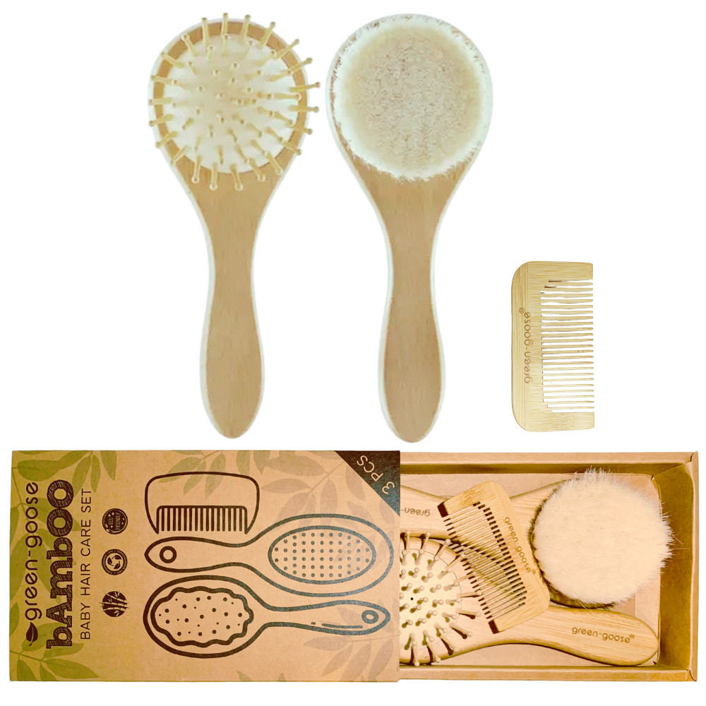 baby haarverzorgingspakket bamboe 3 delig