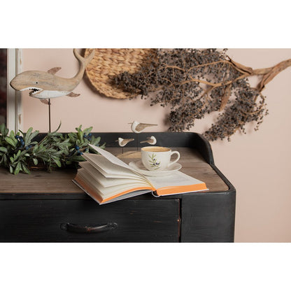 Houten beeld haai 37 cm bruin