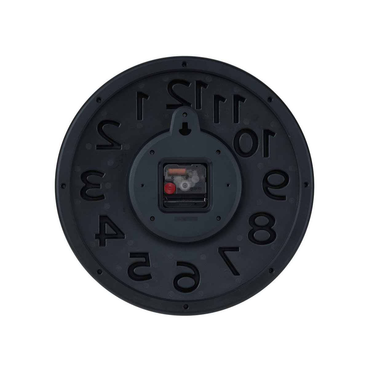 Wall clock raised classical numerals