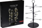 Etagere 12 glazen zwart 34x55,5 cm