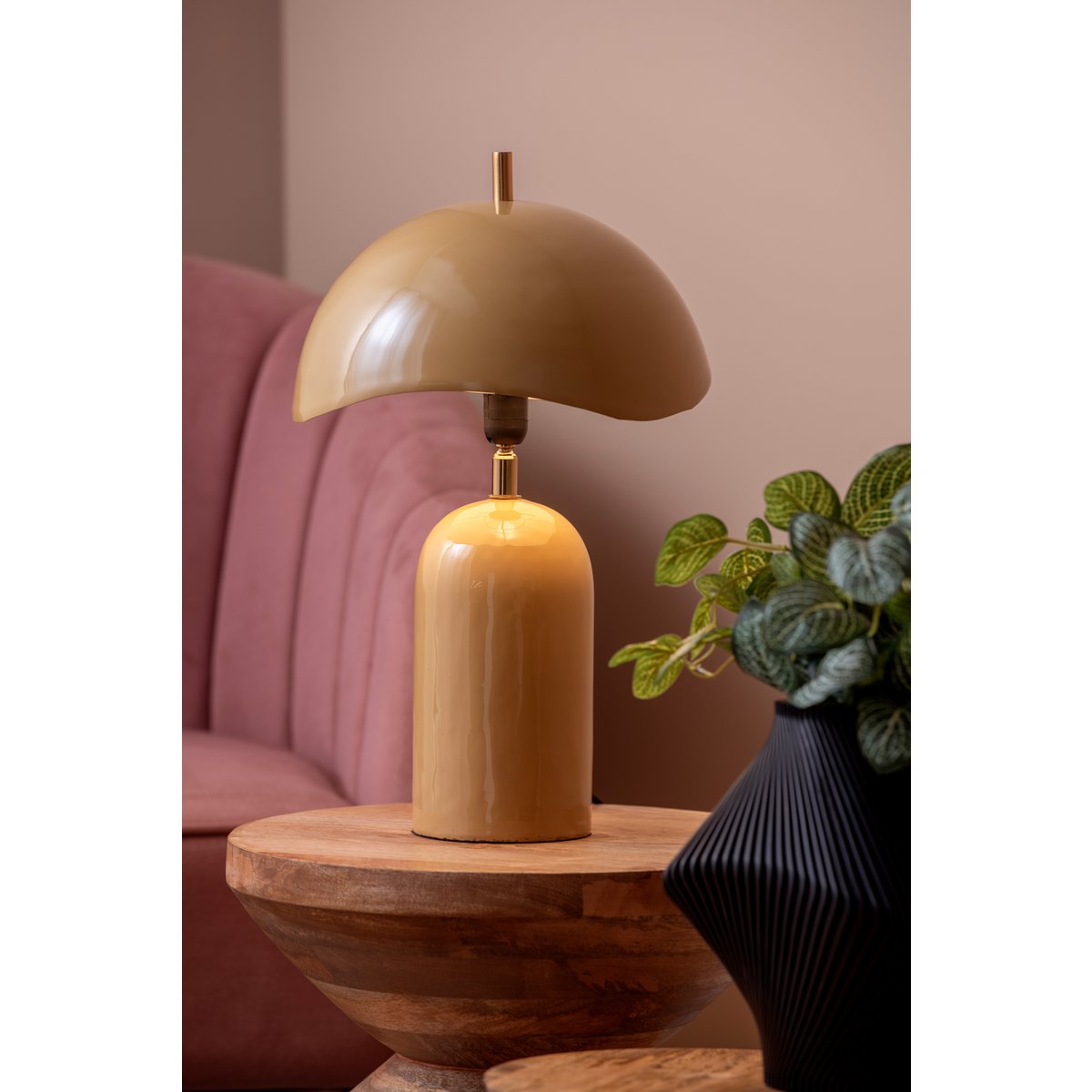 Tafellamp geel 25 cm
