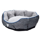 Hondenmand donut 57x52x16 cm lichtgrijs pluche