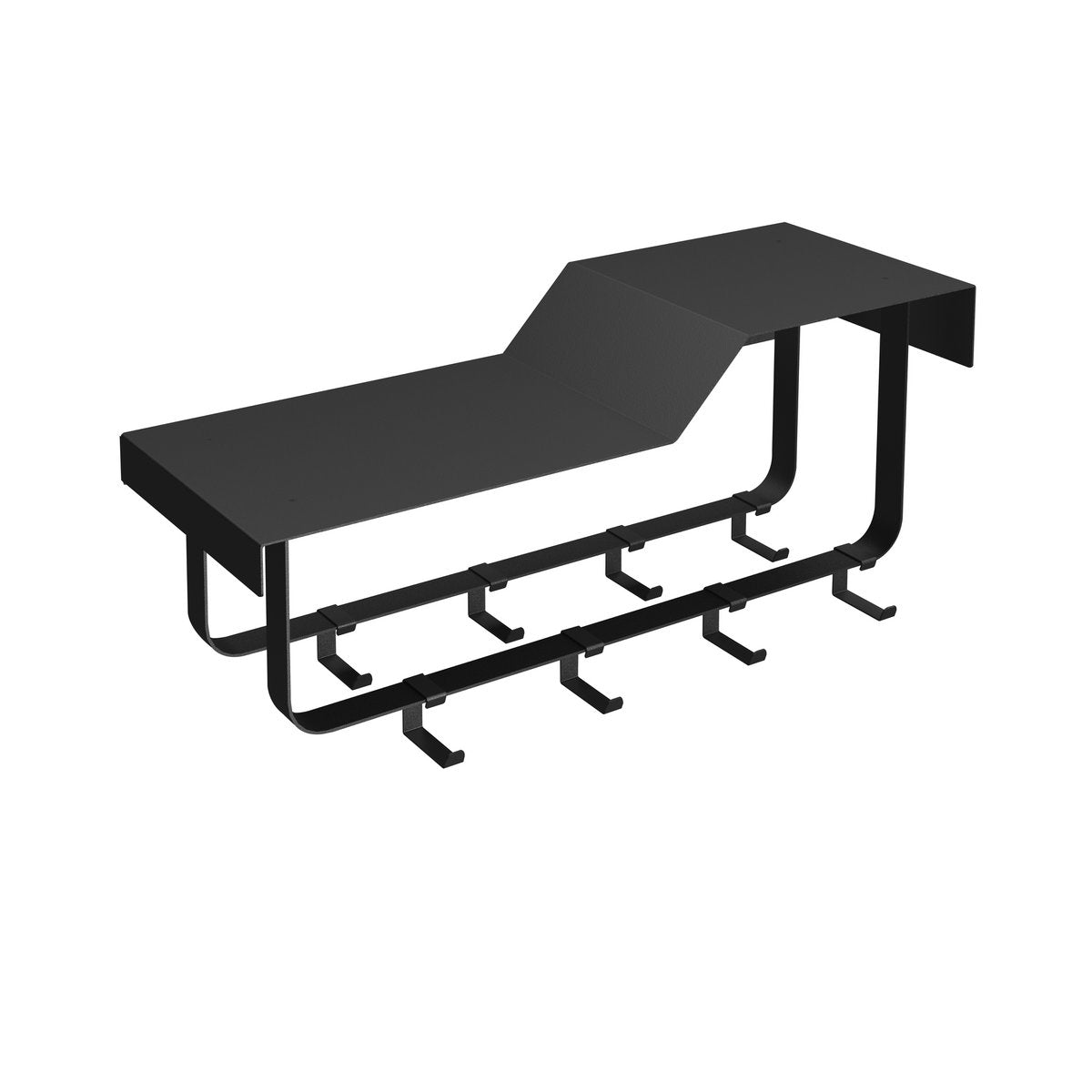 Gorillz Layer Black Wall Coat Rack Modern Design Interior