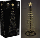 Vlaggenmast kerstboom 300cm 550 led warm wit