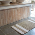 Zeegras tapijt 120x60 cm gestreept