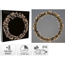 Ceruzo Kerstring Met Verlichting - 400 Led - Ø48 Cm - Warm Wit - 8 Lichtfuncties - Voor Binnen En Buiten