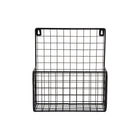 Tijdschriftenrek staal zwart 27x10x30 cm