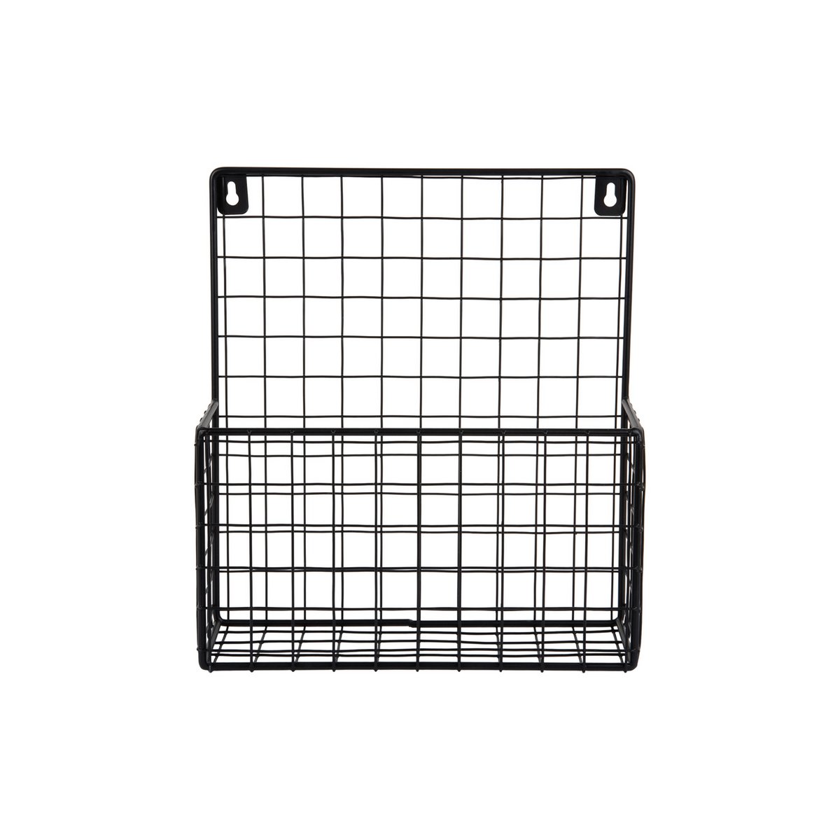 Tijdschriftenrek staal zwart 27x10x30 cm