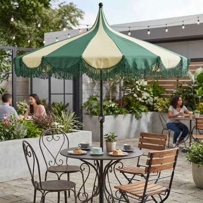 Parasol Ø235 cm donkergroen polyester
