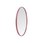 Wandspiegel 50 cm rond rood ijzer