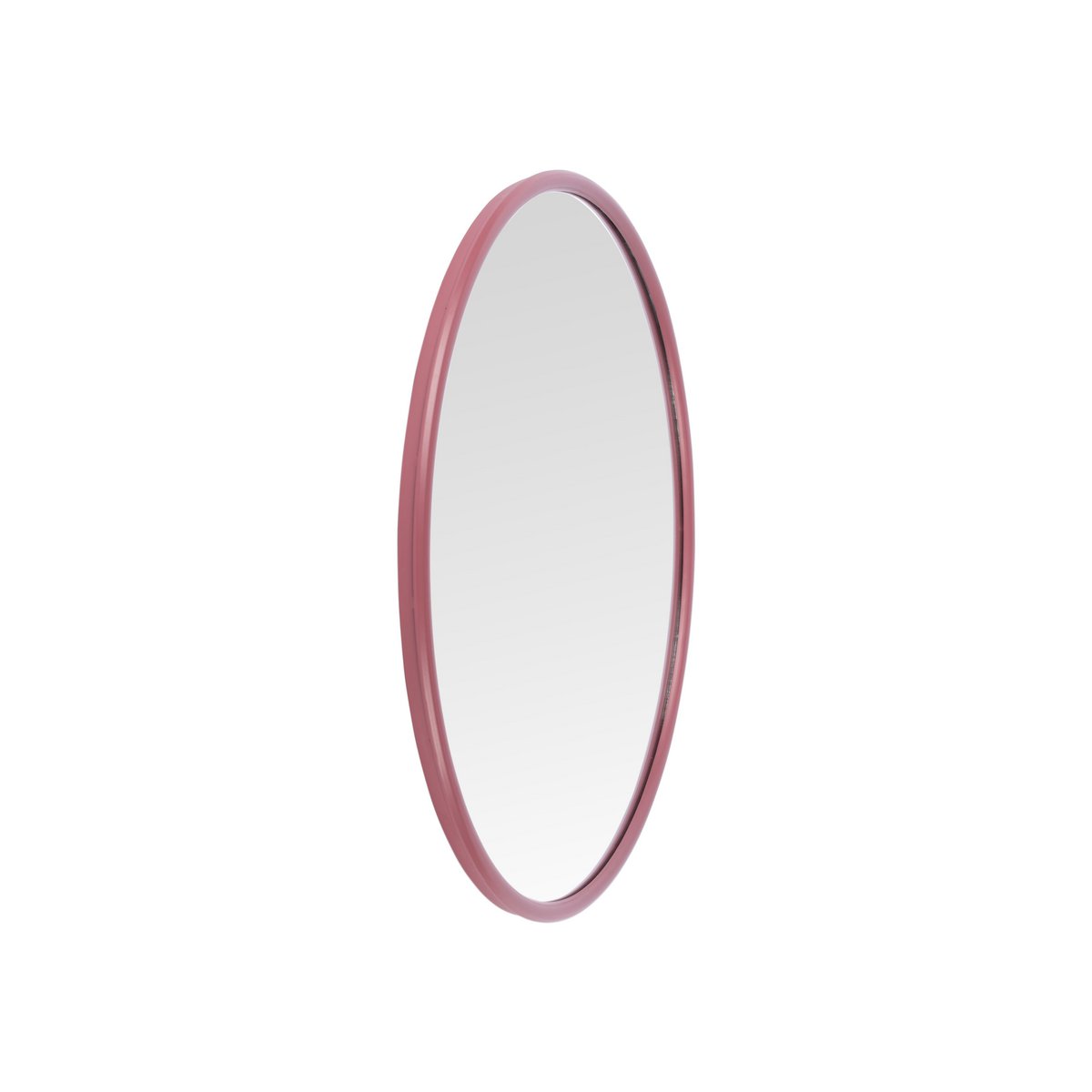 Wandspiegel 50 cm rond rood ijzer