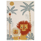 Kindertapijt 120x170 cm leeuw moeder welp